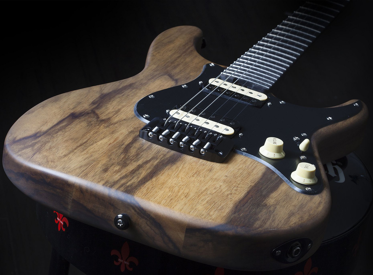 Schecter Sun Valley Super Shredder Exotic HT Black Limba - Natural Satin (1269) | Musician Madness