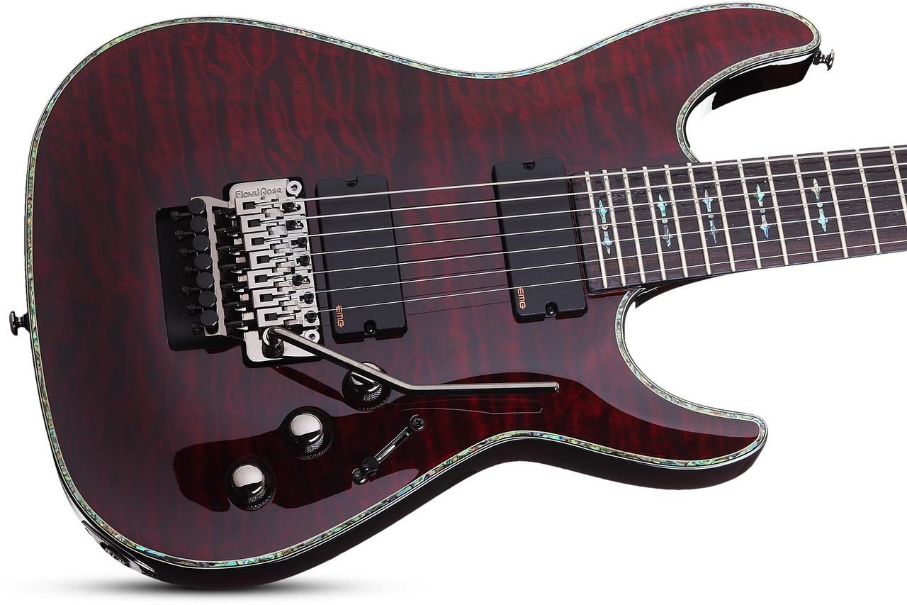 Schecter Hellraiser C-7 FR Electric Guitar - Black Cherry (BCH) (1812) | Musician Madness