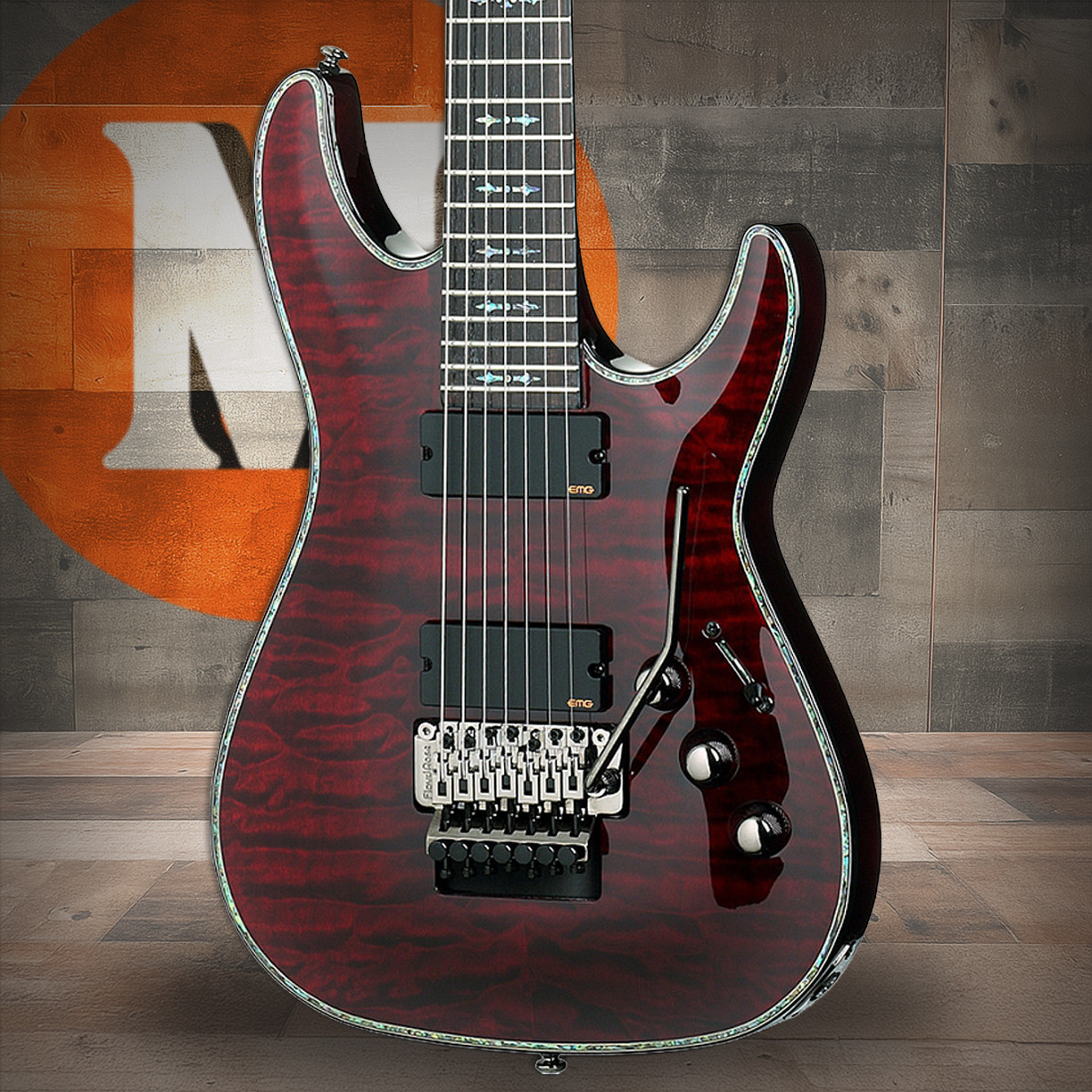 Schecter Hellraiser C-7 FR Electric Guitar - Black Cherry (BCH) (1812) | Musician Madness