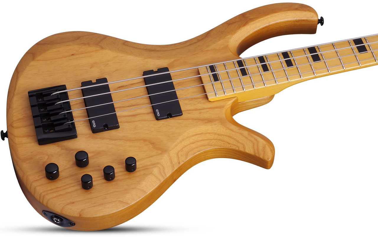 Schecter Riot-4 Session Bass Guitar - Aged Natural Satin (2852) | Musician Madness