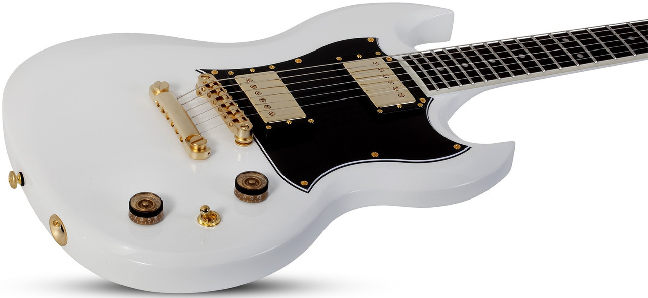 Schecter ZV-H6LLYW66D - Gloss White (542) | Musician Madness
