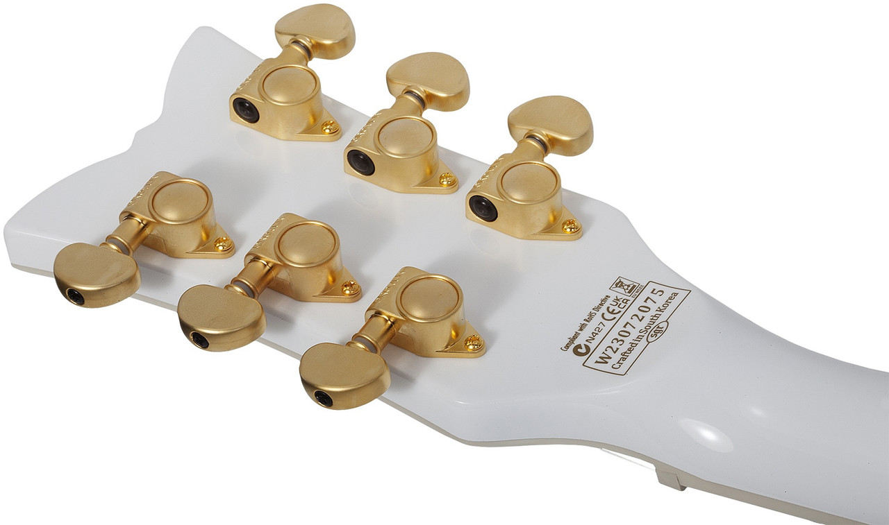 Schecter ZV-H6LLYW66D - Gloss White (542) | Musician Madness