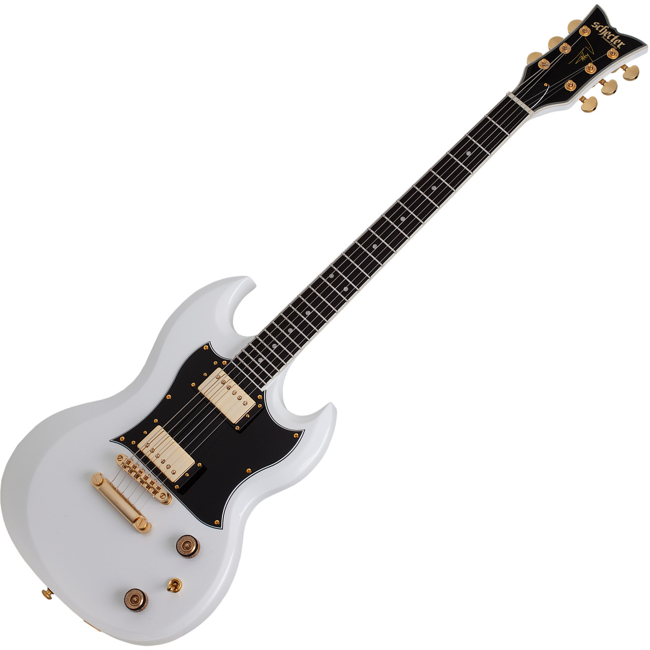 Schecter ZV-H6LLYW66D - Gloss White (542) | Musician Madness