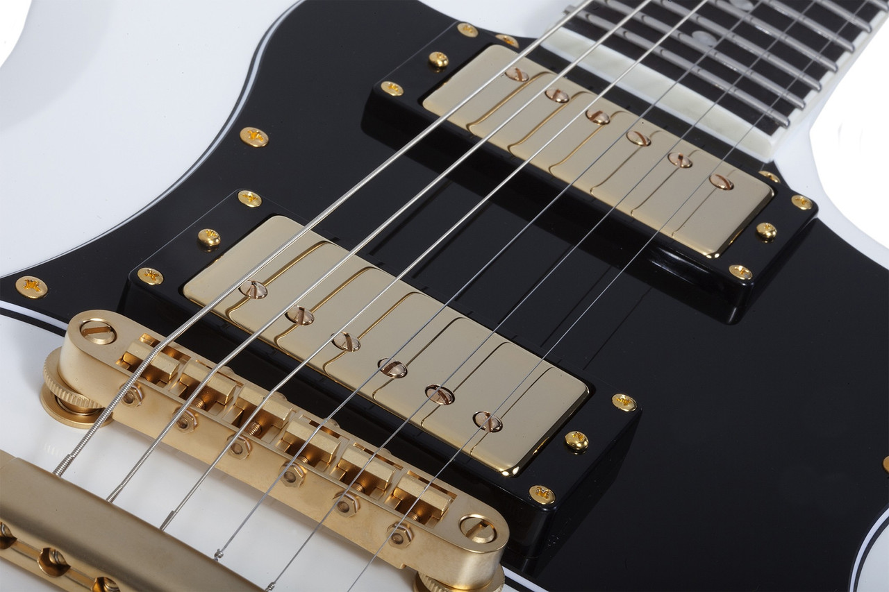 Schecter ZV-H6LLYW66D - Gloss White (542) | Musician Madness