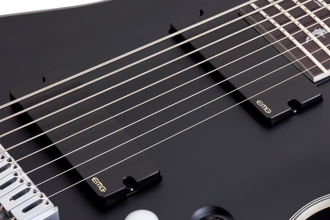 Schecter Damien Platinum-8 Electric Guitar - Satin Black (1187) | Musician Madness