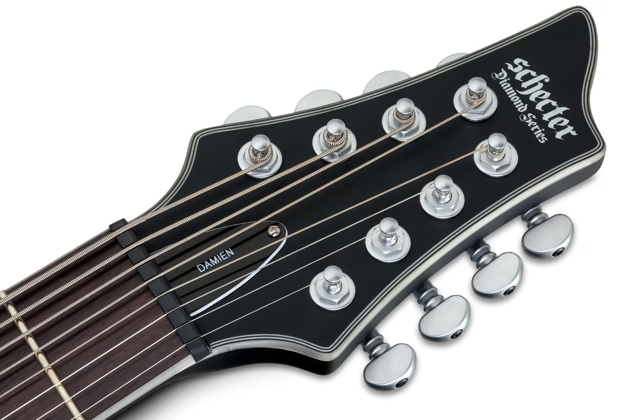 Schecter Damien Platinum-8 Electric Guitar - Satin Black (1187) | Musician Madness