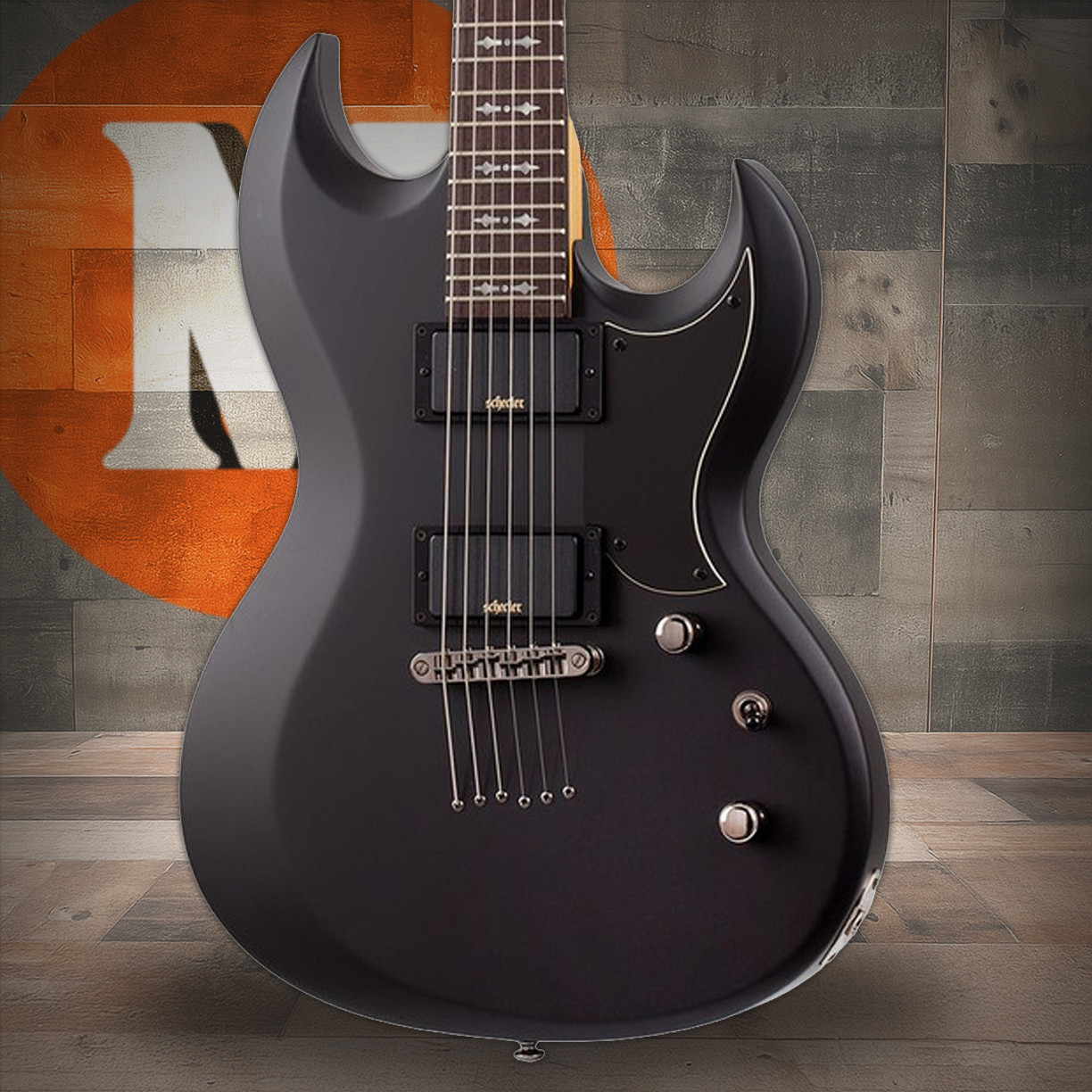 Schecter Demon S-II - Satin Black (3664) | Musician Madness