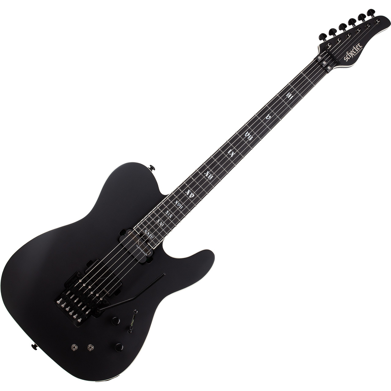 Schecter PT FR-S SLS Elite Evil Twin - Satin Black (1383) | Musician Madness