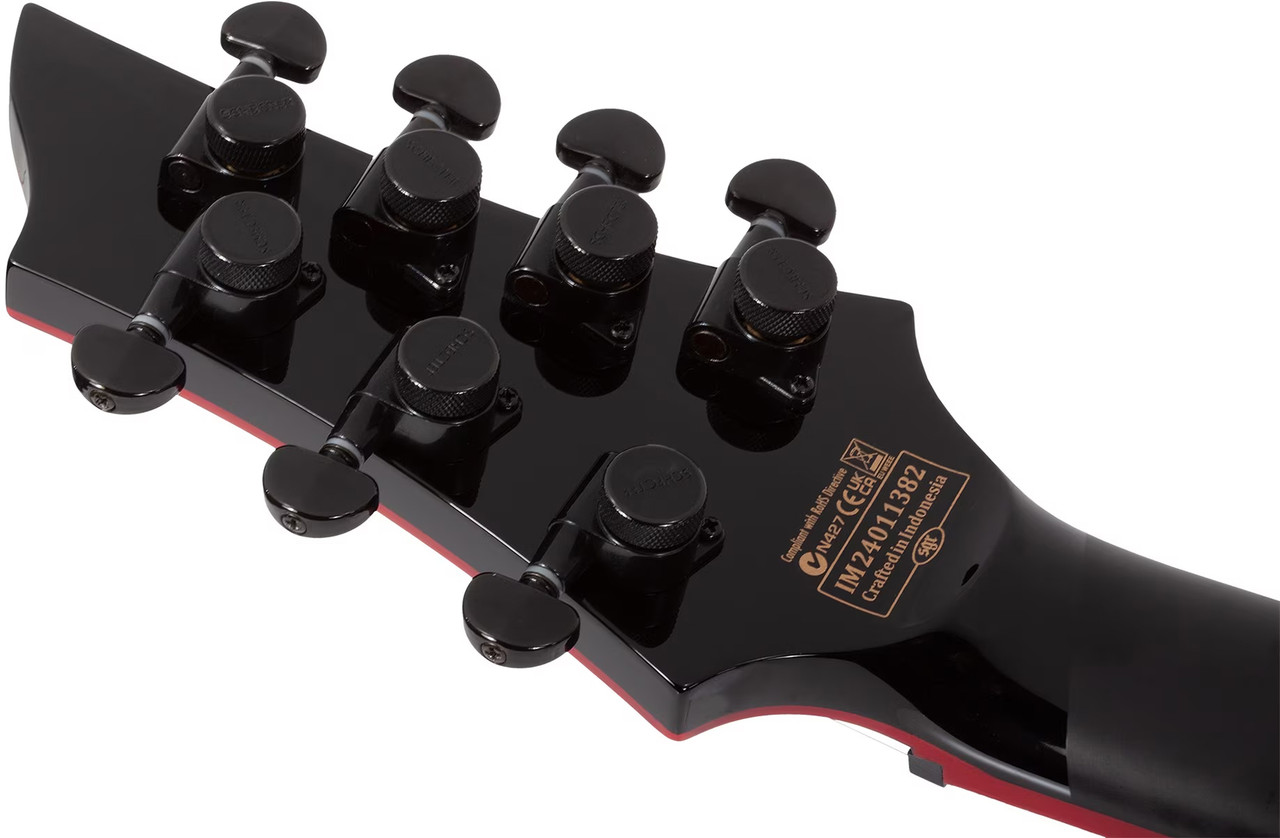 Schecter Sunset-7 ET Red Dawn - Gloss Black (3893) | Musician Madness
