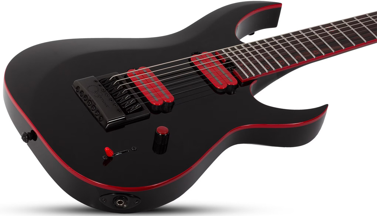 Schecter Sunset-7 ET Red Dawn - Gloss Black (3893) | Musician Madness