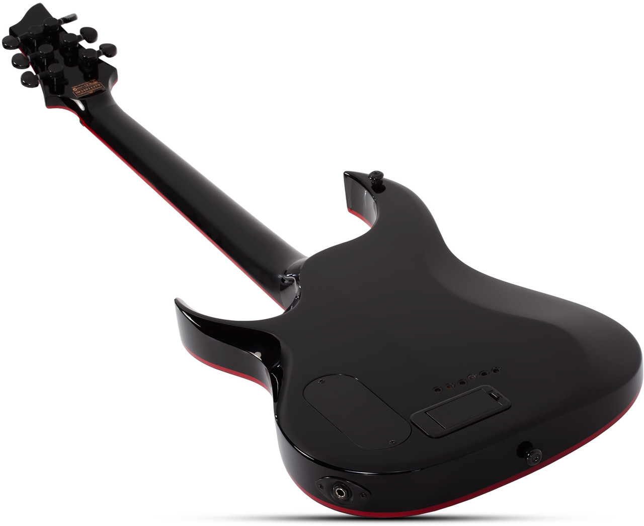 Schecter Sunset-6 Red Dawn Electric Guitar - Gloss Black (3890) | Musician Madness