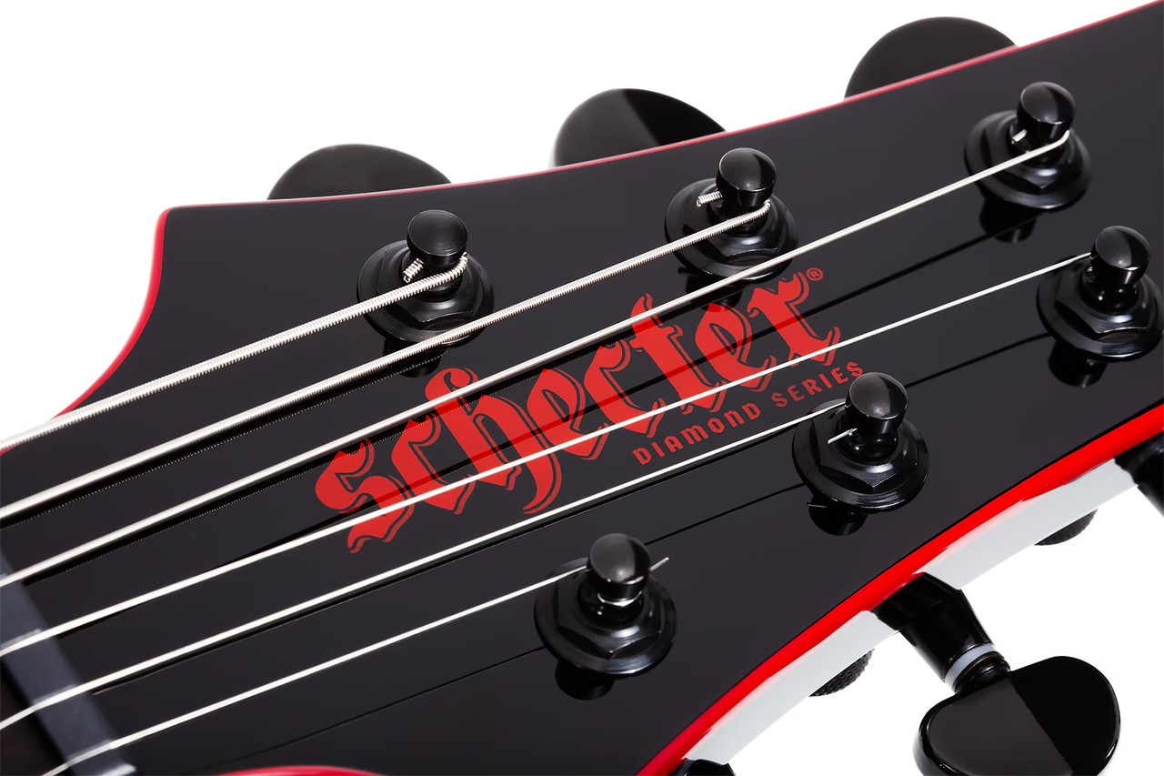 Schecter Sunset-6 Red Dawn - Gloss Black (3890)