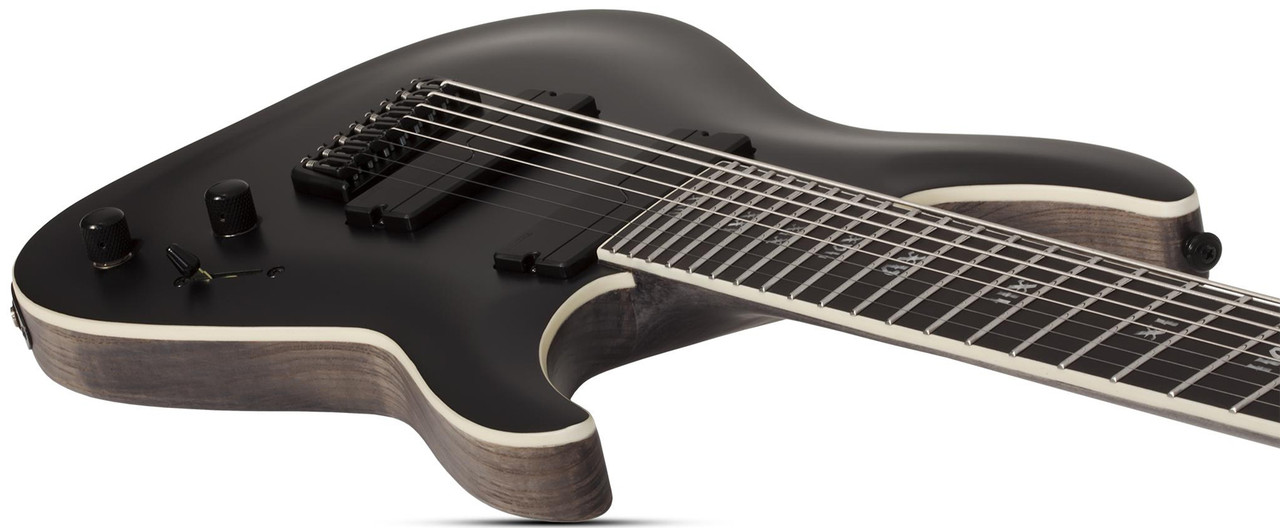 Schecter C-8 MS SLS Elite Evil Twin - Satin Black (1368) | Musician Madness
