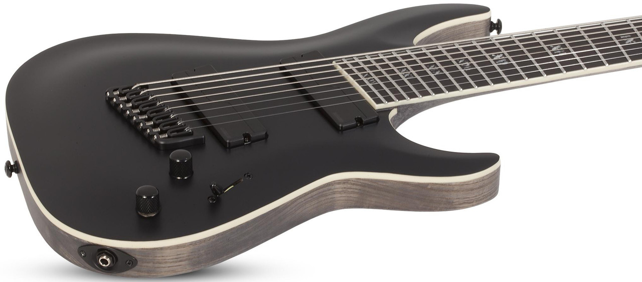 Schecter C-8 MS SLS Elite Evil Twin - Satin Black (1368)
