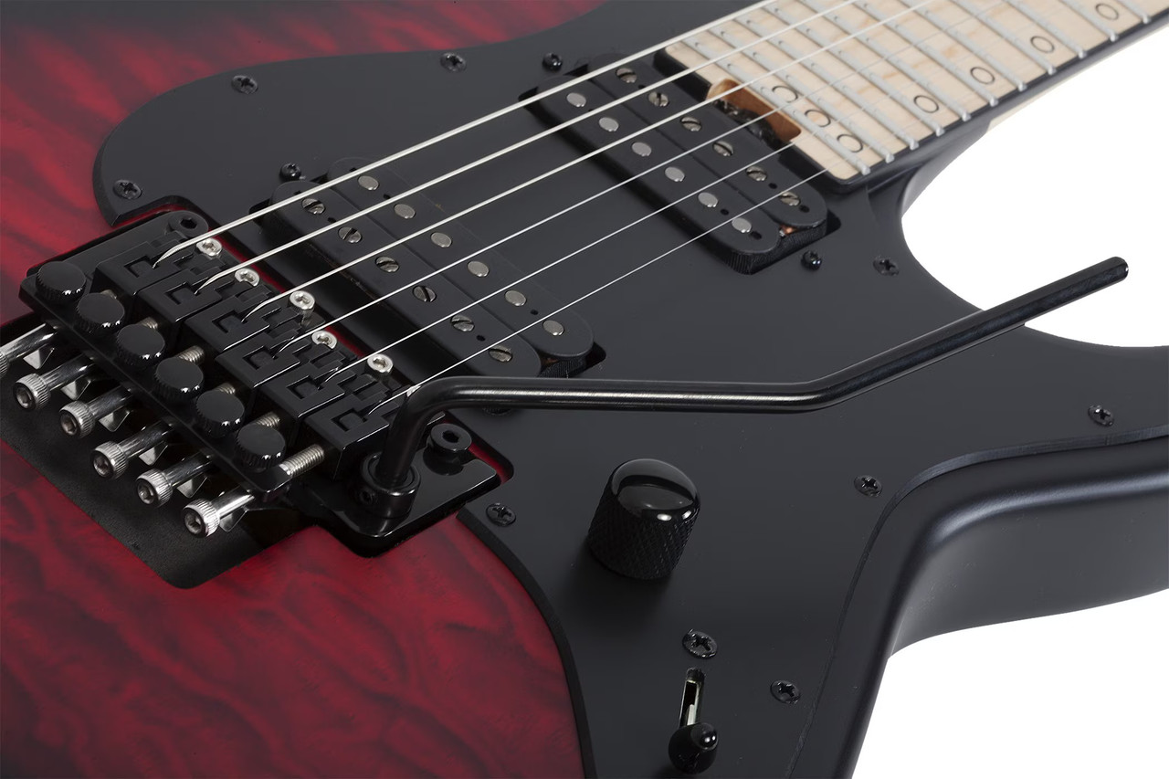 Schecter Miles Dimitri Baker SVSS - Crimson Red Burst Satin (2135)