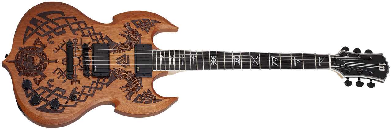 Schecter Barbarian Carveworks Electric Guitar - Natural Satin (4586) | Musician Madness