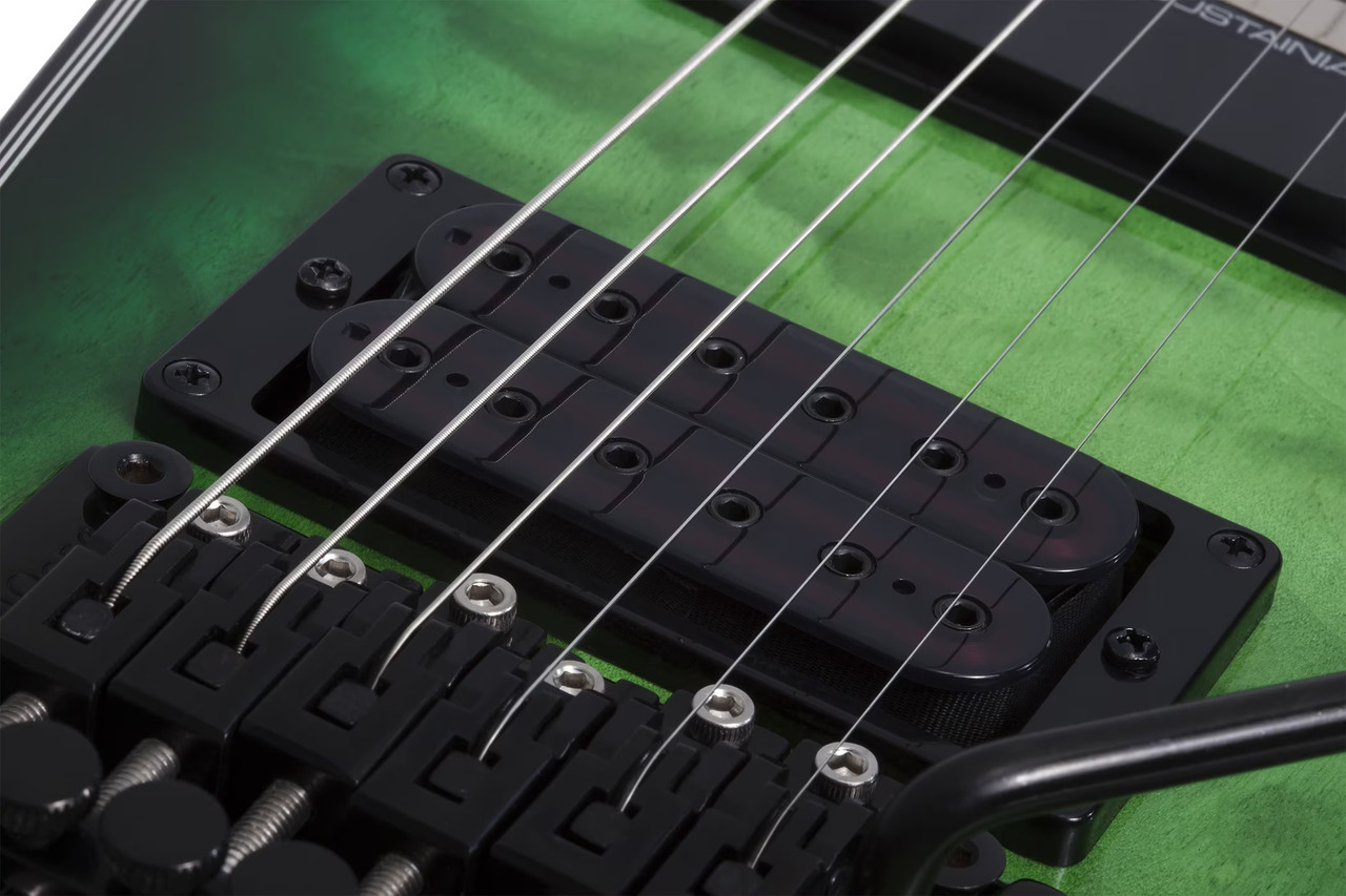 Schecter E-1 FR S Special Edition - Green Burst (3255) | Musician Madness