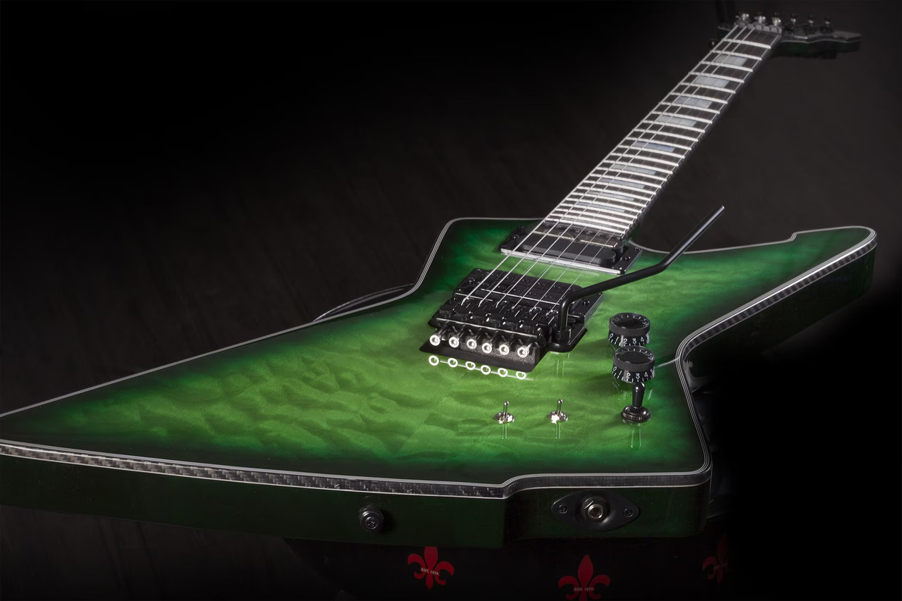 Schecter E-1 FR S Special Edition - Green Burst (3255) | Musician Madness