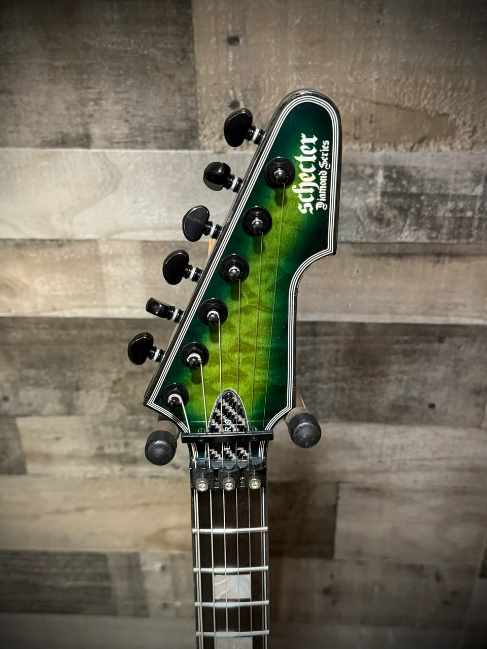 Schecter E-1 FR S Special Edition Electric Guitar - Green Burst (3255) | Musician Madness