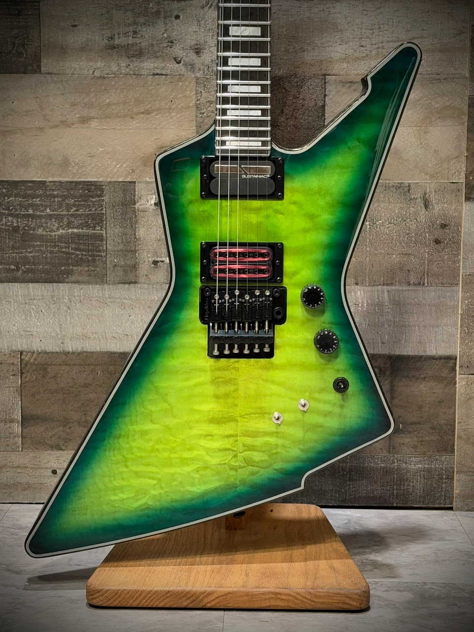 Schecter E-1 FR S Special Edition Electric Guitar - Green Burst (3255) | Musician Madness