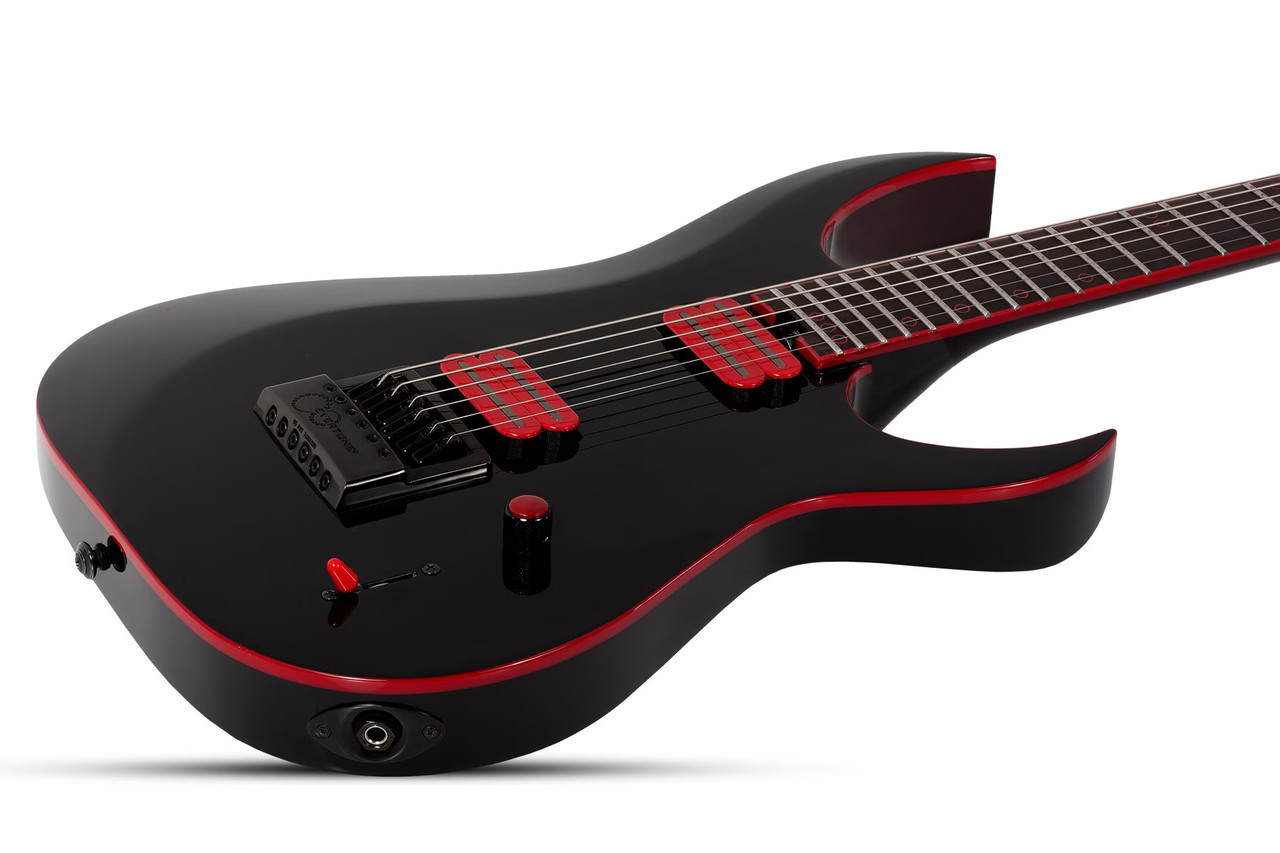 Schecter Sunset-6 ET EX Red Dawn - Gloss Black (3894)