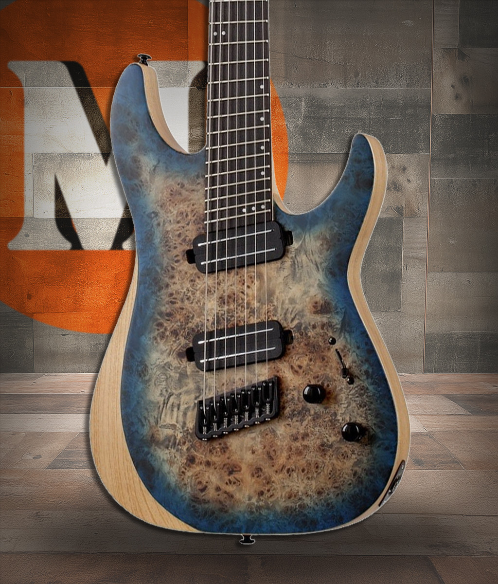 Schecter Reaper-7 Multiscale - Satin Sky Burst (SSKYB) (1510) | Musician Madness