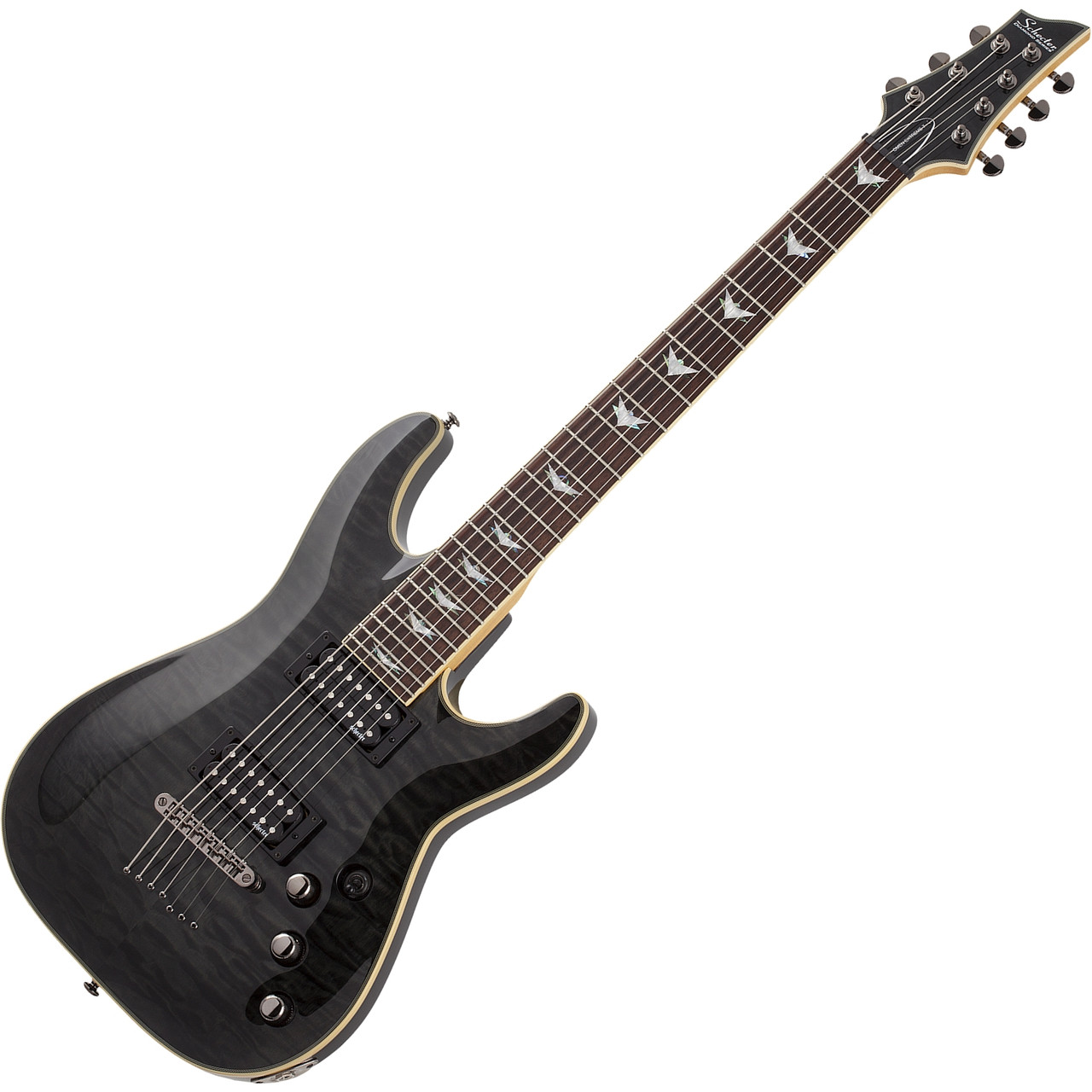 Schecter Omen Extreme-7 - See-Thru Black (STBLK) (2007) | Musician Madness