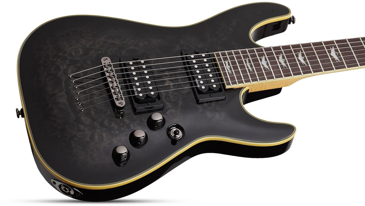 Schecter Omen Extreme-7 - See-Thru Black (STBLK) (2007) | Musician