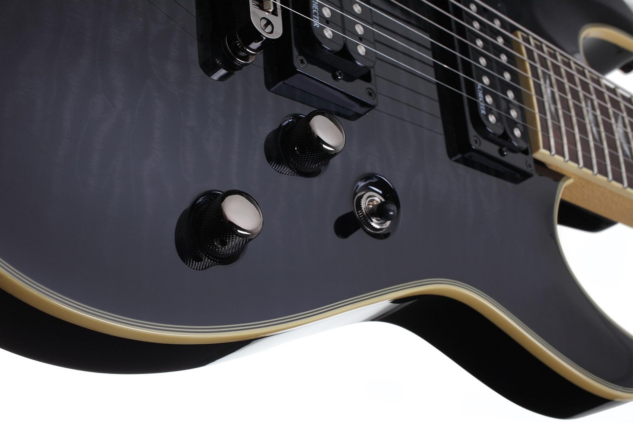 Schecter Omen Extreme-7 - See-Thru Black (STBLK) (2007) | Musician