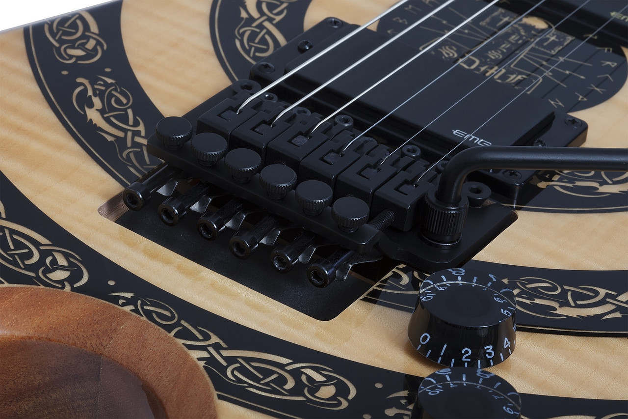 Schecter Warhammer FR Norse Dragon Bullseye - RawTop (4573) | Musician Madness