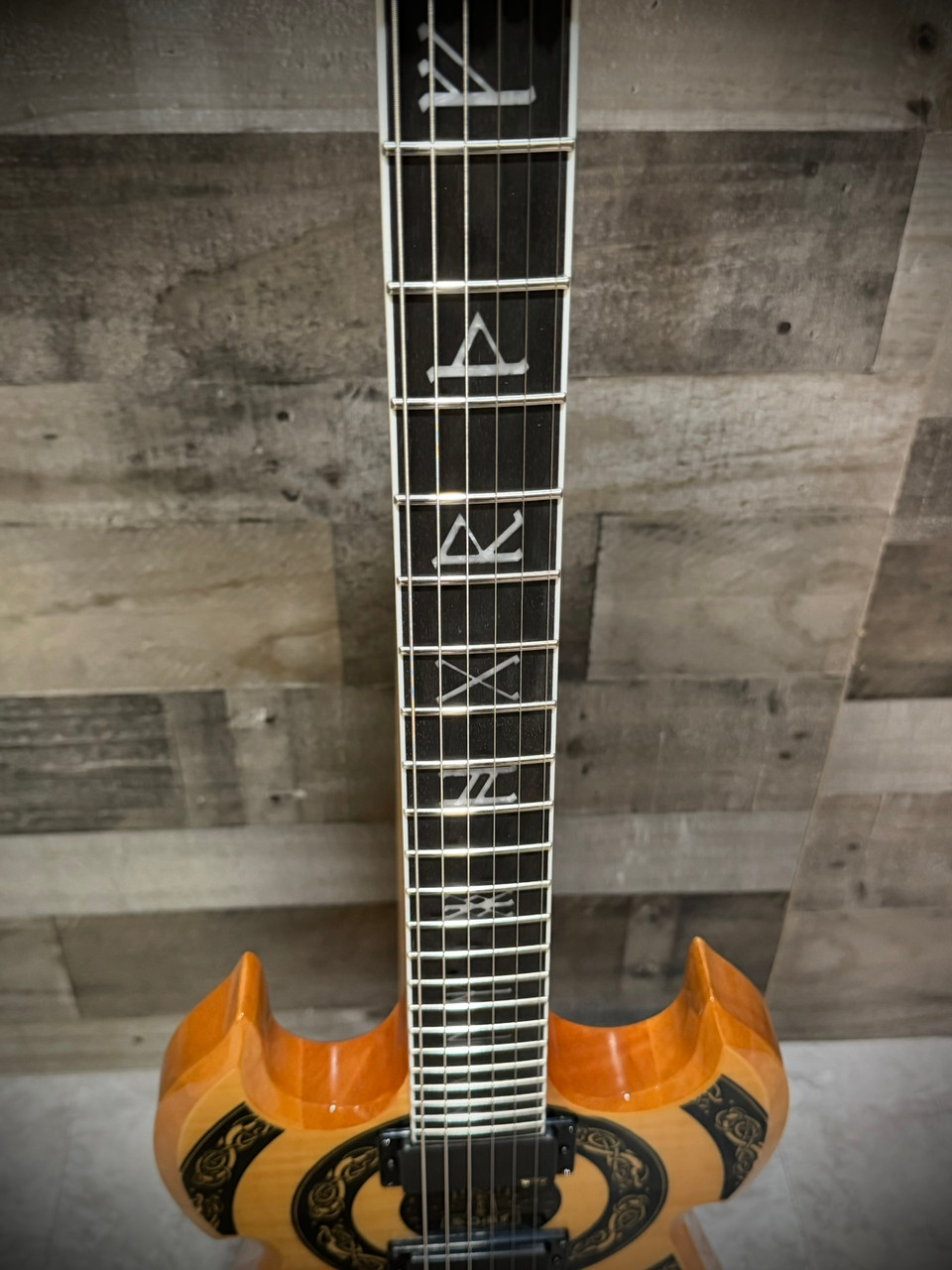 Schecter Warhammer FR Norse Dragon Bullseye - RawTop (4573) | Musician Madness