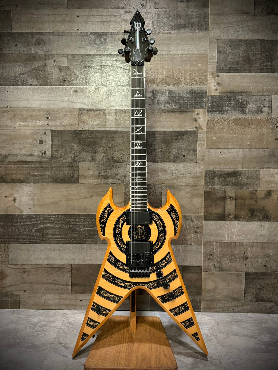 Schecter Warhammer FR Norse Dragon Bullseye - RawTop (4573) | Musician Madness