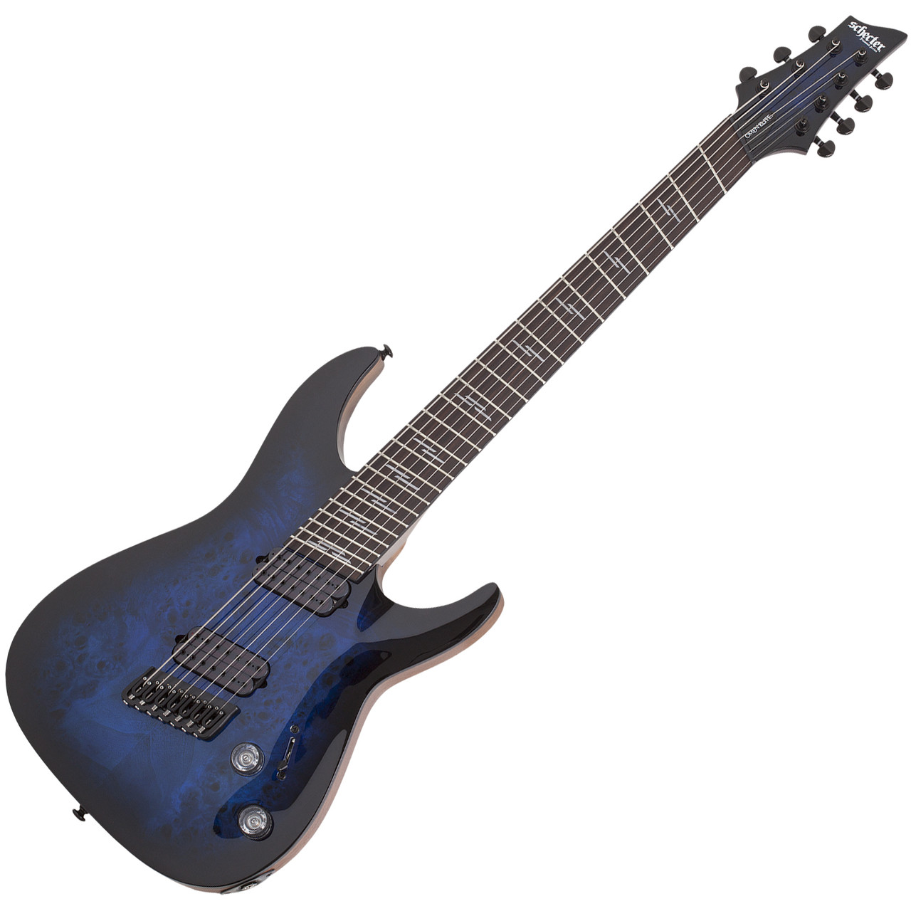Schecter Omen Elite-7 MS - See-Thru Blue Burst (2464)