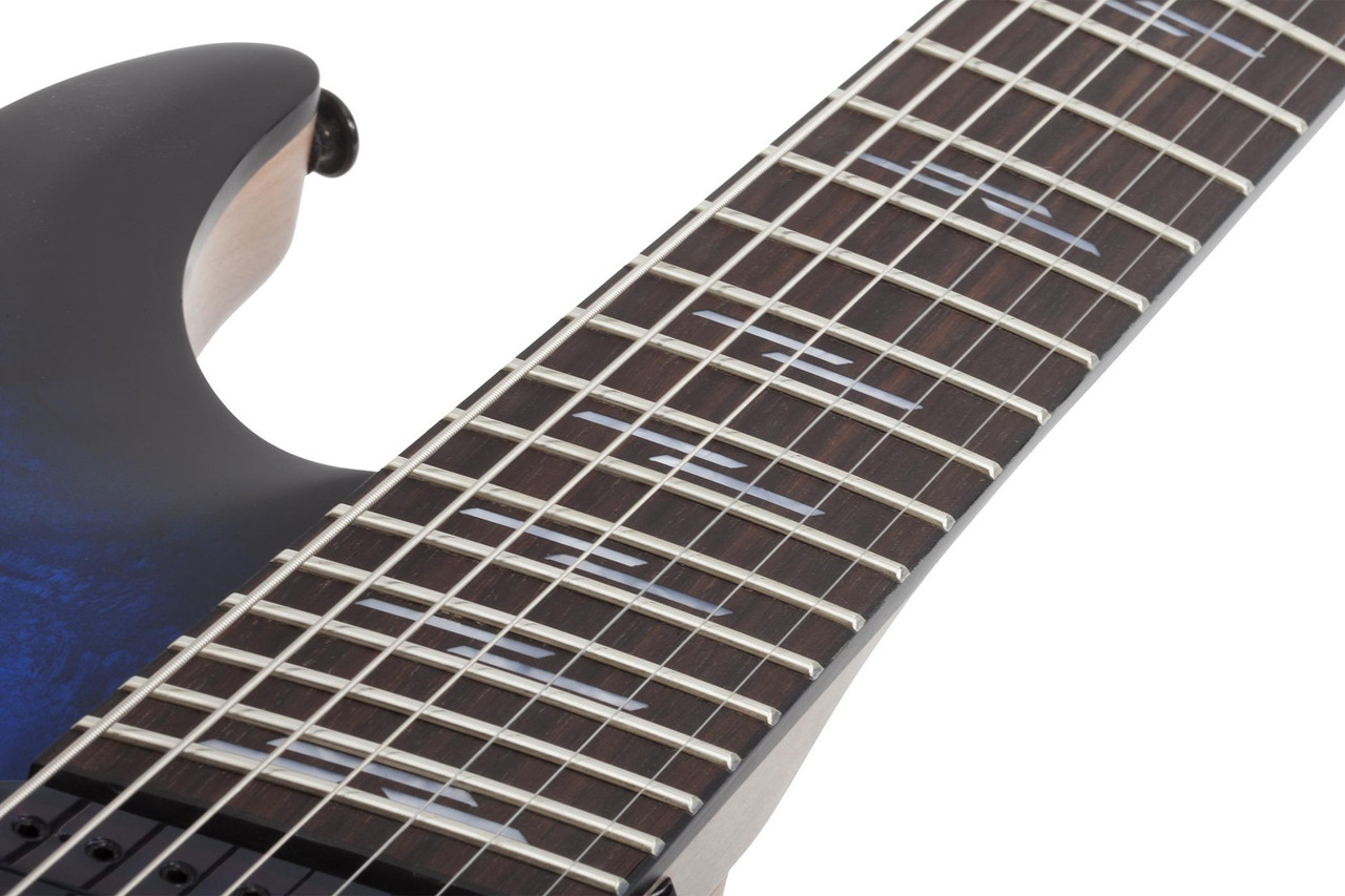 Schecter Omen Elite-7 MS - See-Thru Blue Burst (2464) | Musician Madness