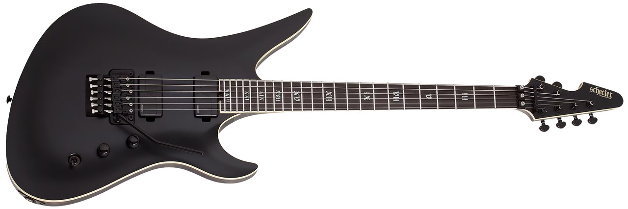 Schecter Avenger FR SLS Elite Evil Twin - Satin Black (1369) | Musician Madness