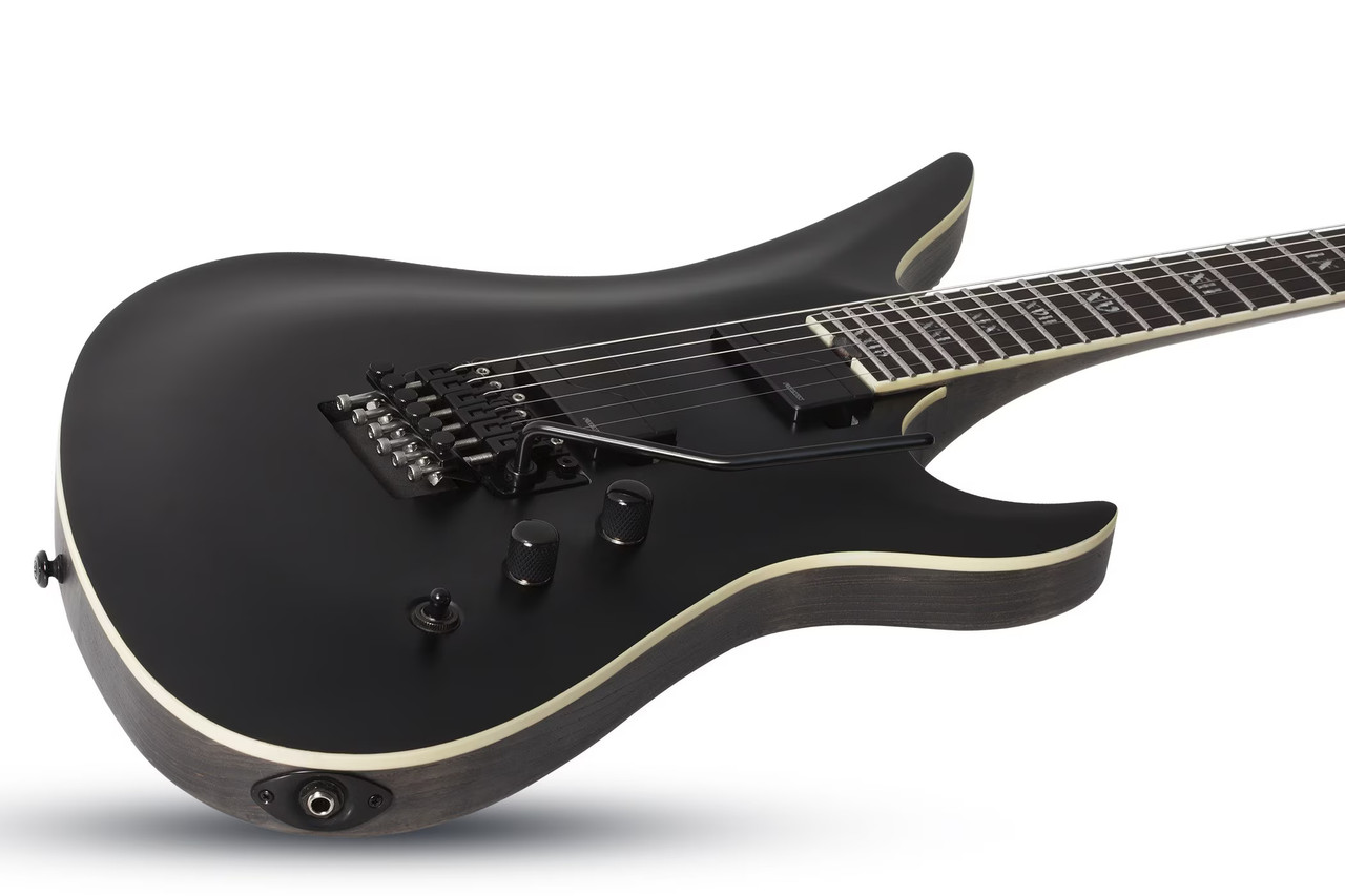 Schecter Avenger FR SLS Elite Evil Twin - Satin Black (1369) | Musician Madness
