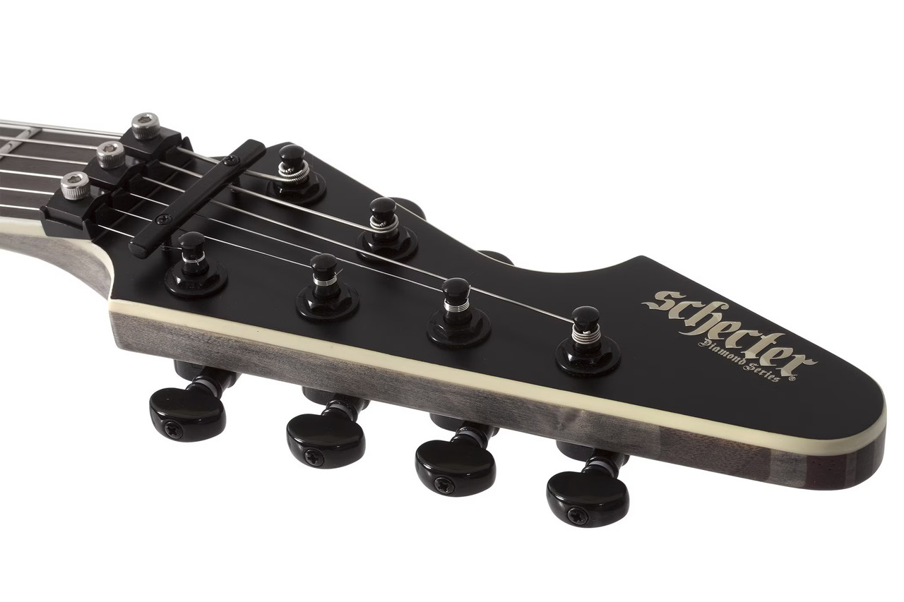 Schecter Avenger FR SLS Elite Evil Twin - Satin Black (1369) | Musician Madness