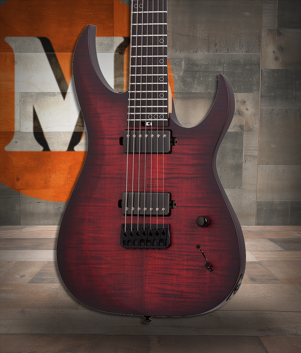 Schecter Sunset-7 Extreme - Scarlet Burst (2573) | Musician Madness