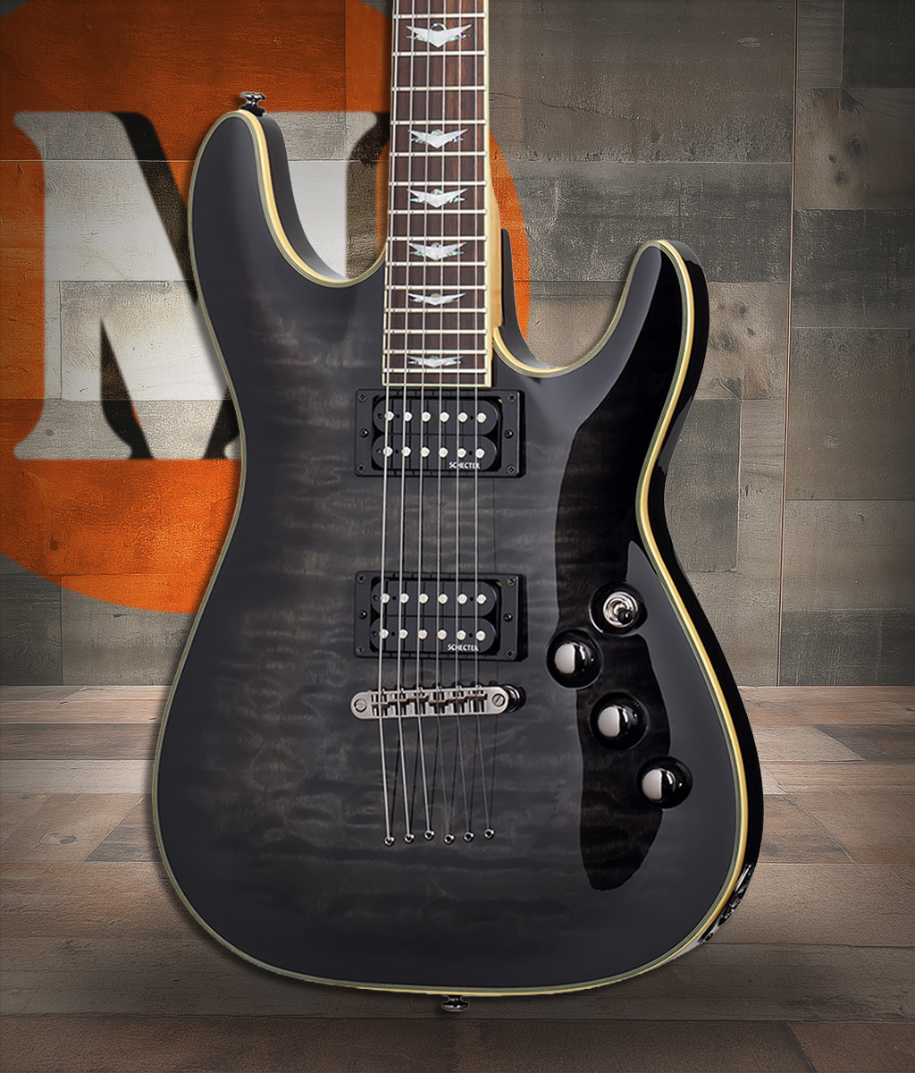 Schecter Omen Extreme-6 - See-Thru Black (STBLK) (2025) | Musician