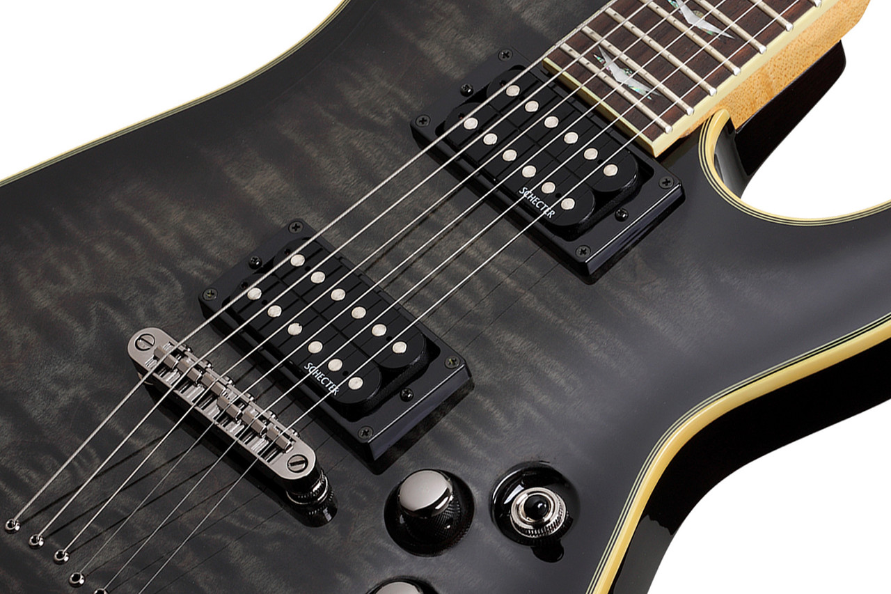 Schecter Omen Extreme-6 - See-Thru Black (STBLK) (2025) | Musician Madness