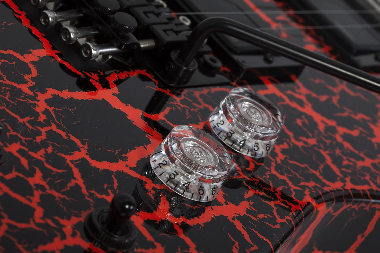 Schecter BalSac E-1 FR - Black Orange Crackle (1559)