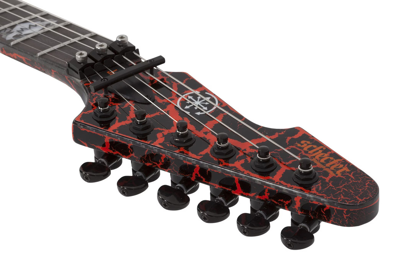 Schecter BalSac E-1 FR - Black Orange Crackle (1559)