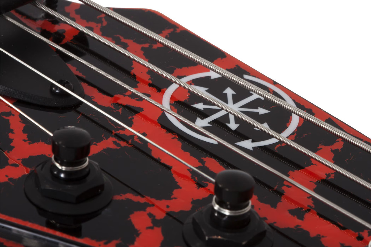 Schecter BalSac E-1 FR - Black Orange Crackle (1559)