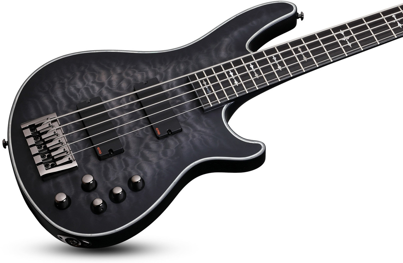 Schecter Hellraiser Extreme-5 - See-Thru Black Satin (STBLS) (1918)