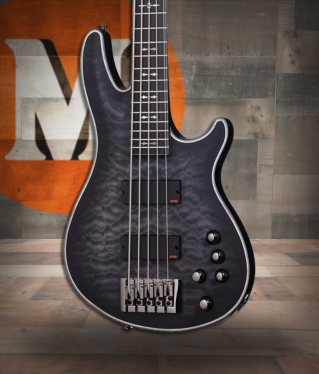 Schecter Hellraiser Extreme-5 - See-Thru Black Satin (STBLS) (1918)