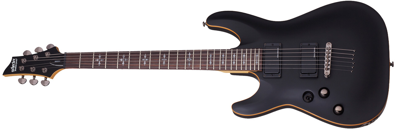 Schecter Demon-6 LH - Satin Black (3665) | Musician Madness
