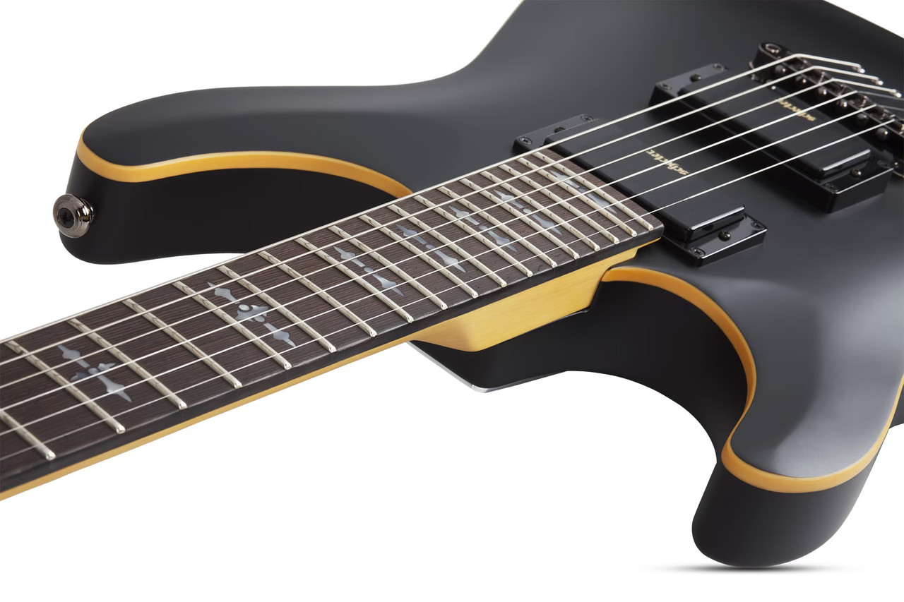Schecter Demon-6 LH - Satin Black (3665) | Musician Madness