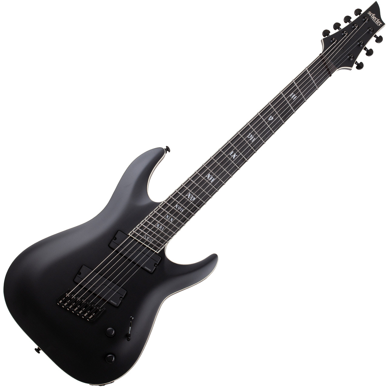 Schecter C-7 Multiscale SLS Elite Evil Twin - Satin Black (1336)