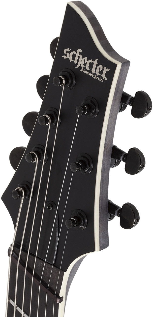 Schecter C-7 Multiscale SLS Elite Evil Twin - Satin Black (1336) | Musician Madness