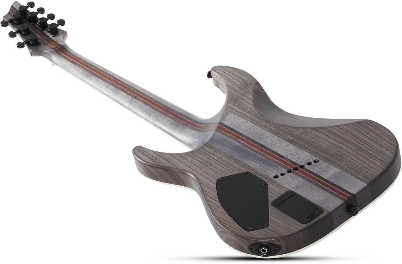 Schecter C-7 Multiscale SLS Elite Evil Twin - Satin Black (1336) | Musician Madness